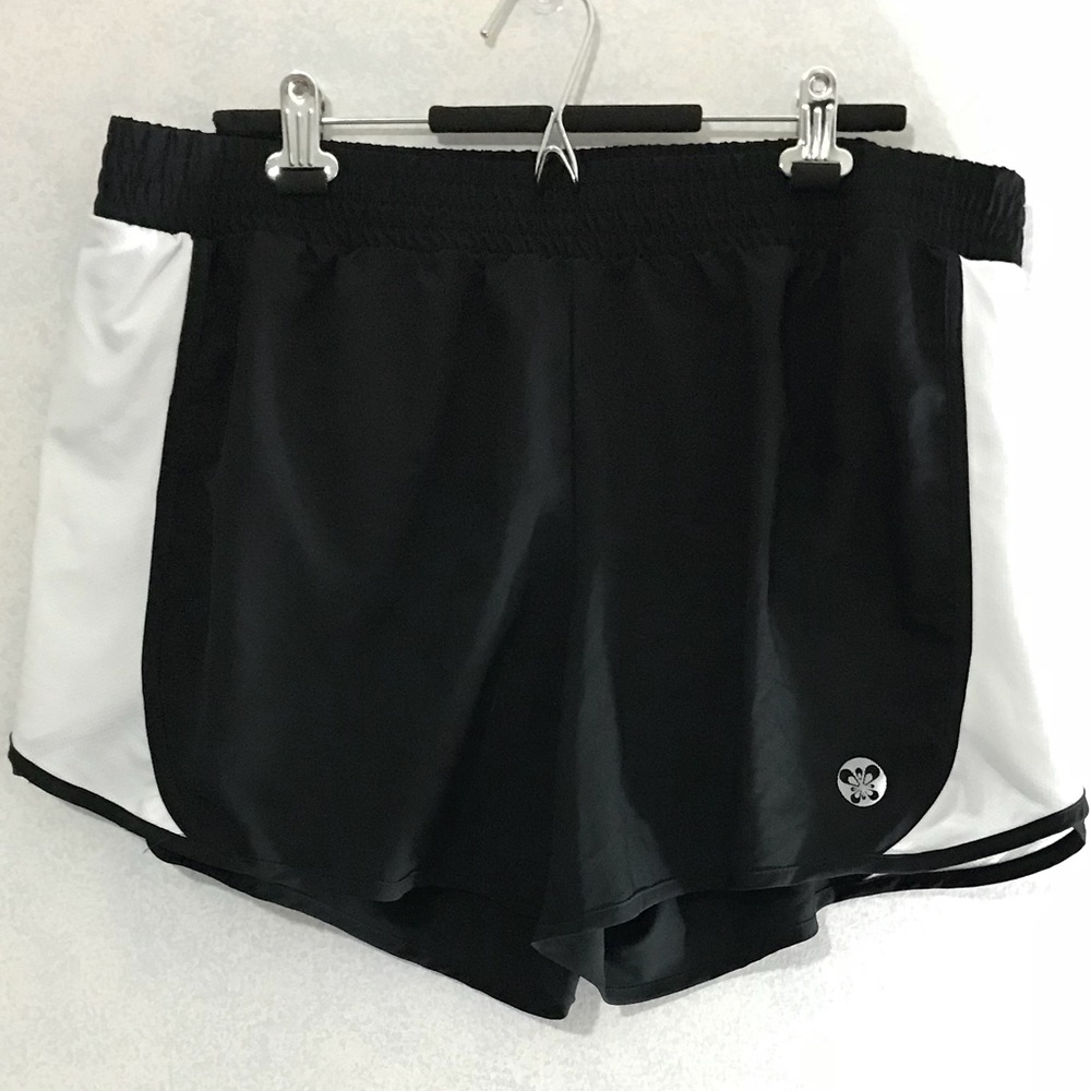 Black & White mesh striped shorts NWOT